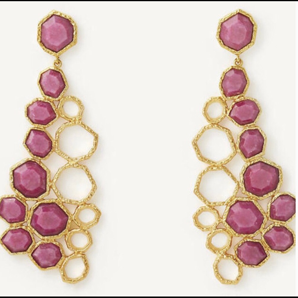 Isharya Goddess Honeycomb earrings